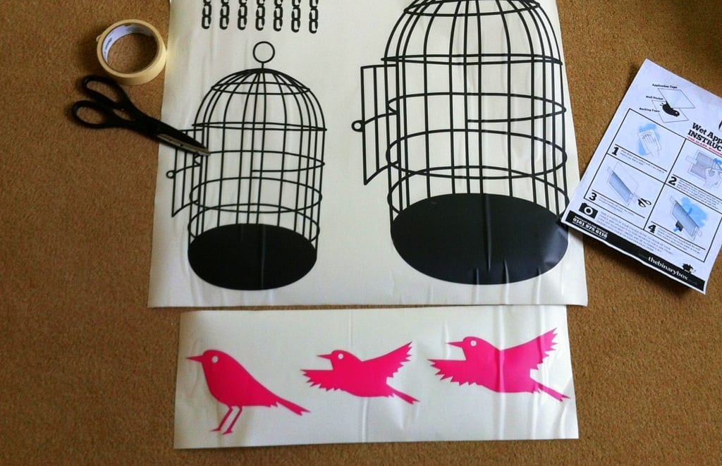 how to hang wall stickers