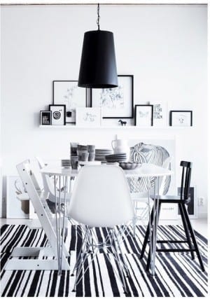 monochrome interior trend