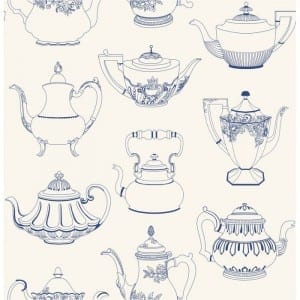 teapot wallpaper for the kitchen