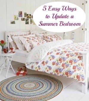 easy ideas for a summer bedroom