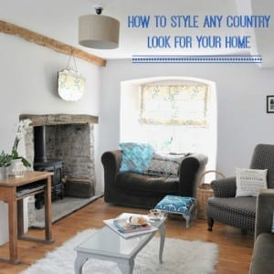 How to style an English country look for your home. (Keywords: Country Style, English)