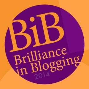 Bib brilliance at the BiBs Brilliance blogging style awards in 2014.