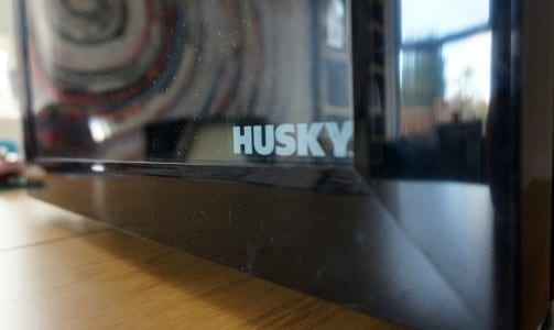 A black Husky TV