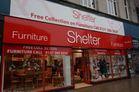 A store that specializes in shelter furniture, where individuals can donate and upcycle their unwanted items.