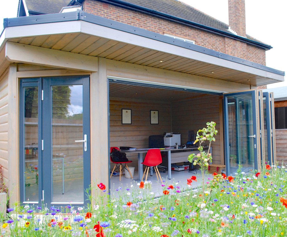 Choose a home office as a garden room idea