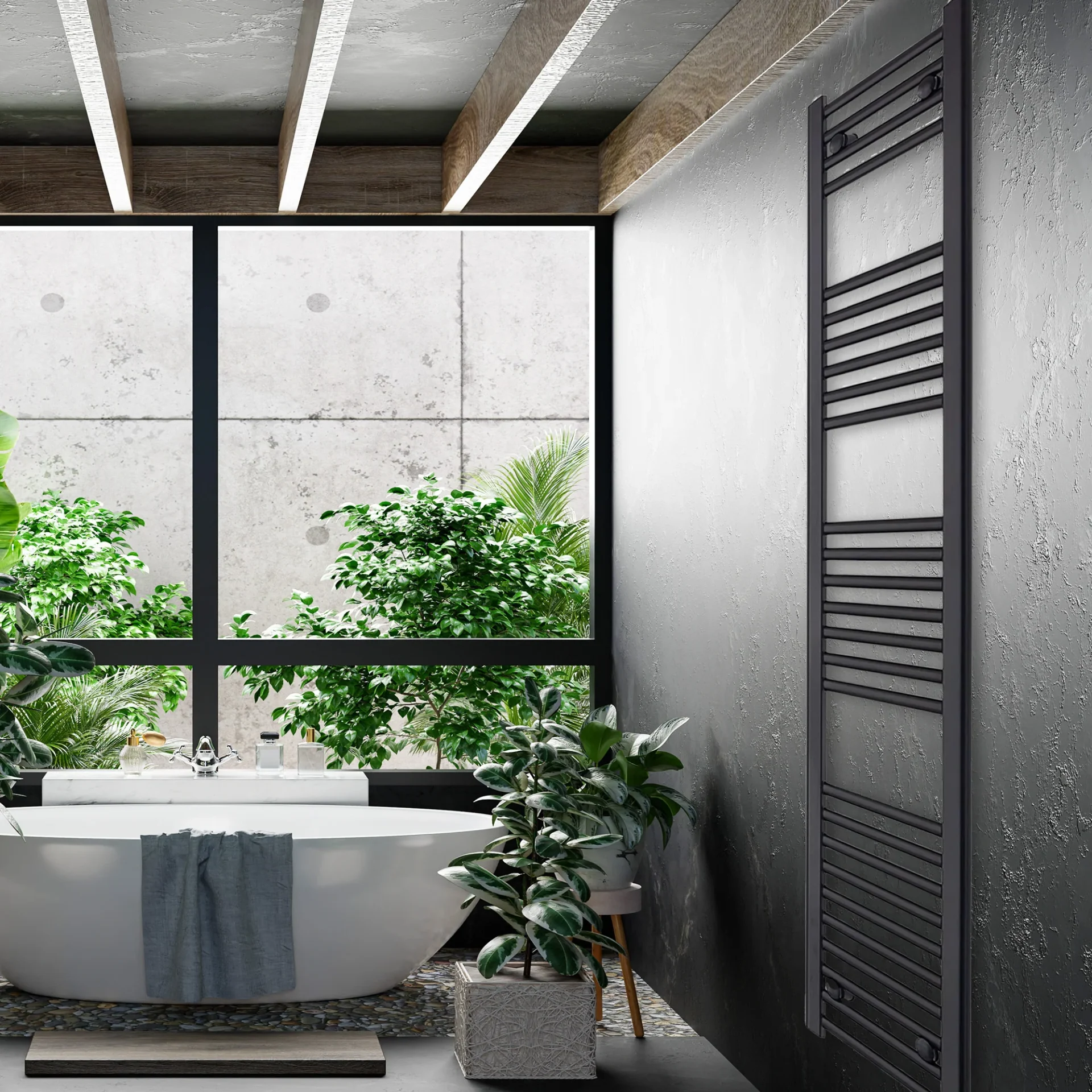 800mm Wide Matte Black Towel Radiators: A Modern UK Bathroom Heating Trend
